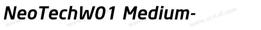 NeoTechW01 Medium字体转换